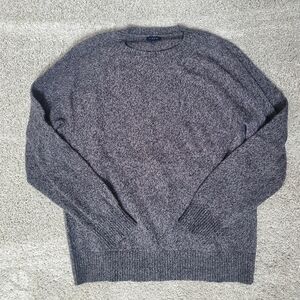 J. Crew Men's Charcoal Crewneck Sweater size Large. Very Good Condition